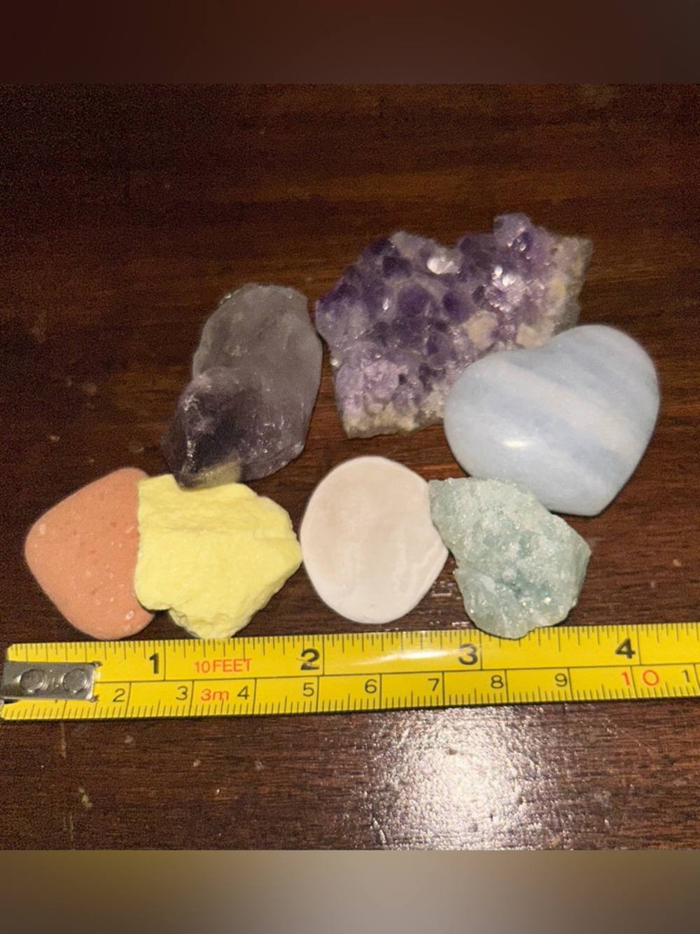 Amethyst & Mixed Gemstone Home Accent Set - Purple, Blue, Yellow